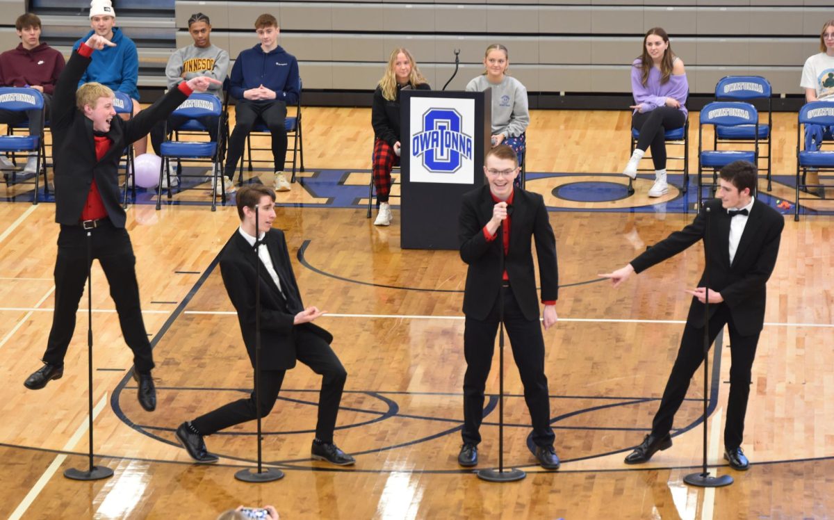 Senior Carsen Phelps brings the class performing Sherry from the musical Jersey Boys.