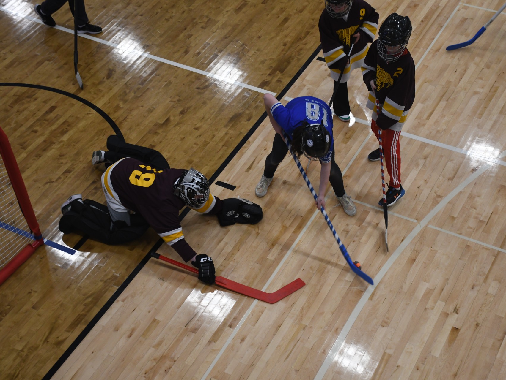 OHS Floor Hockey celebrates team success on senior night