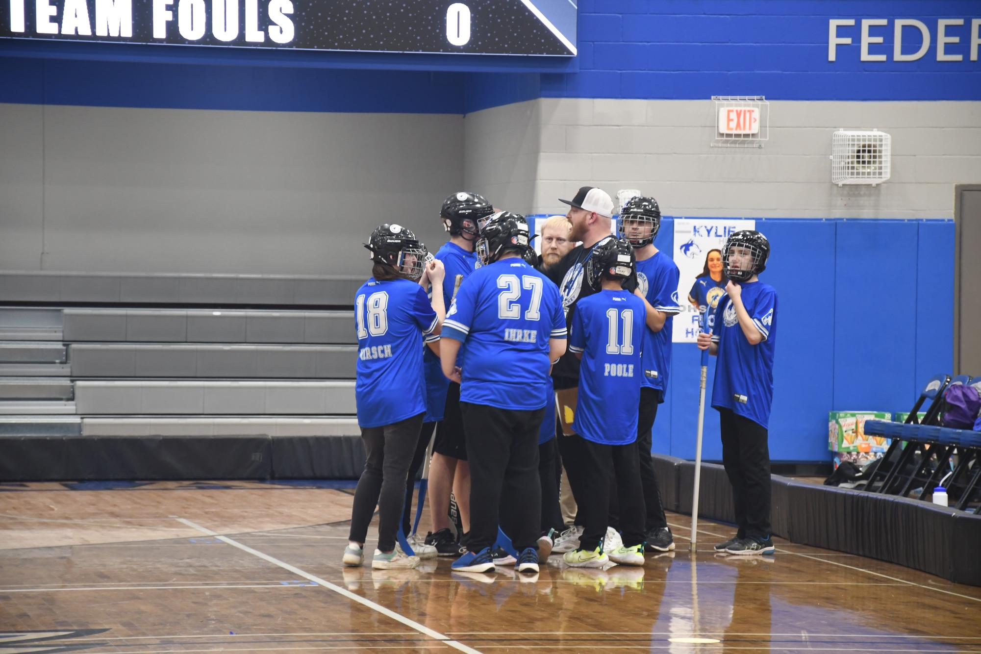 OHS Floor Hockey celebrates team success on senior night