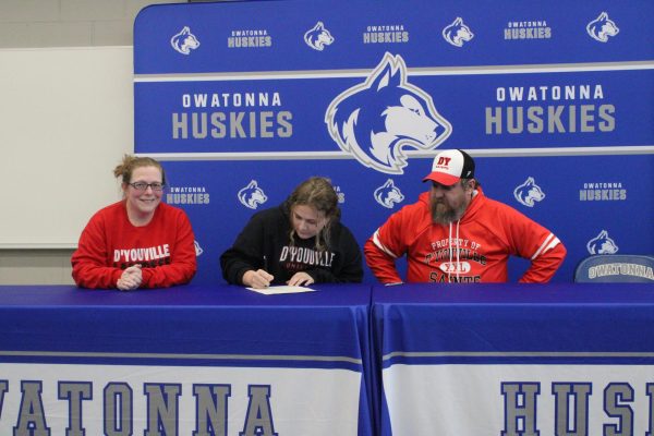 OHS Senior Maddie McGinn signs her letter of intent with Dyouville University to play Division II lacrosse.