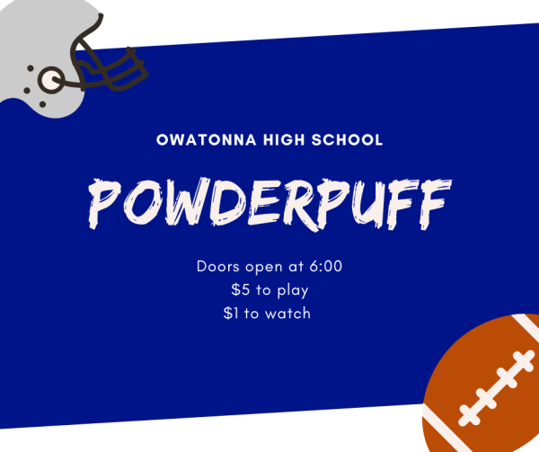 Powderpuff will be Friday May 10th, $5 to play, $1 to watch. 