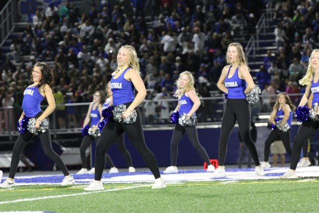 The Owatonna Dance Team during their half time performance. 