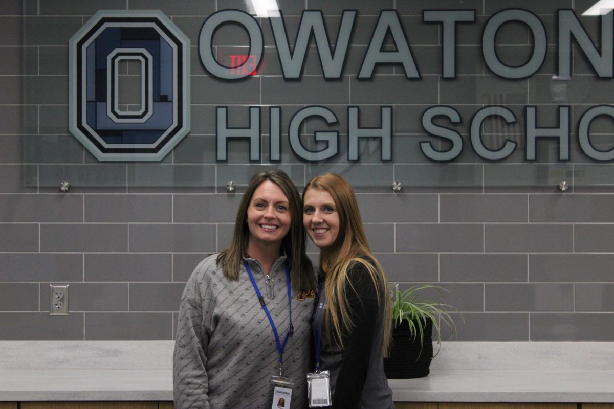 Ms. Megan Rosenau (left) and Ms. Jacqueline Grunklee (right) are the attendance secretaries at OHS.