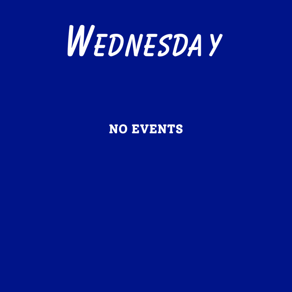 A Week at a Glance