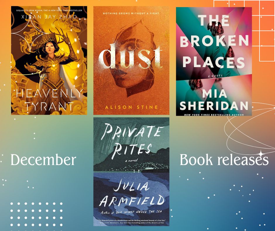 Covers for the December book releases showcase the possible good reads of this holiday season. 