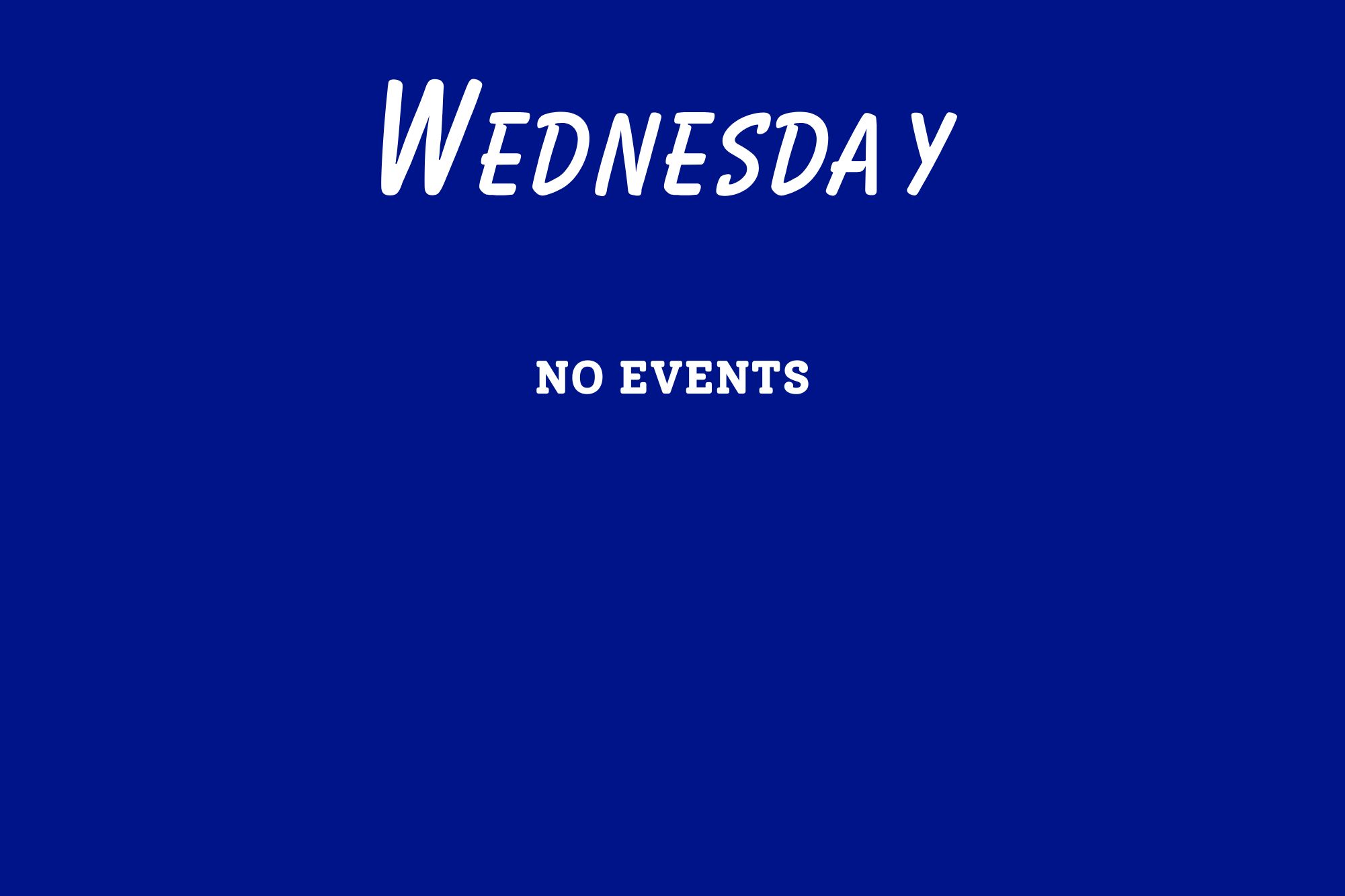 A Week at a Glance