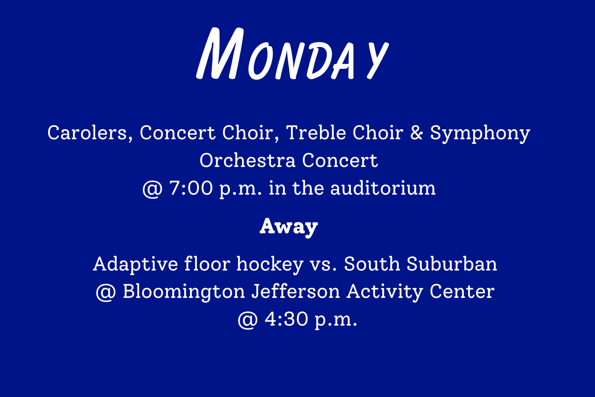 Week at a Glance